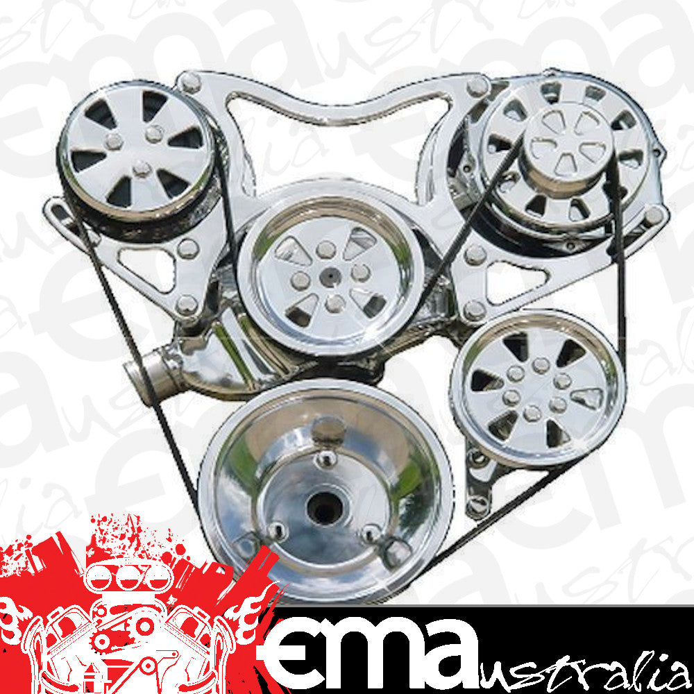 VIPS | VIPSTT1 | Turbo Trac Serpentine Kit A/C & P/S suit Chev SB 265-400 V8