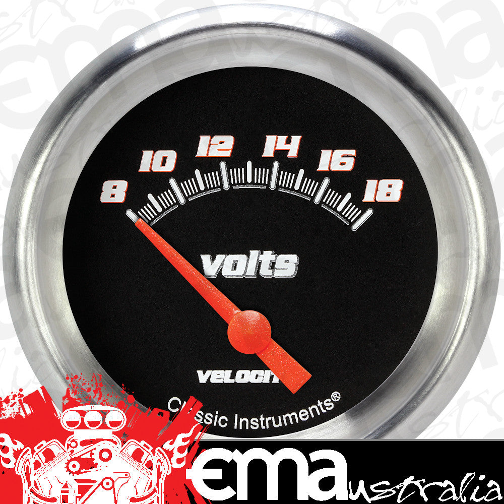 Classic Instruments VS230BAPF Velocity Black w/ Aluminum Performance Bezel 2 5
