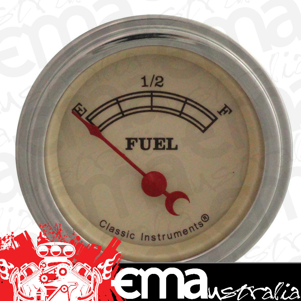 Classic Instruments | VT09SLF | Vintage - Fuel Gauge 240-33 OHM 2-1/8"