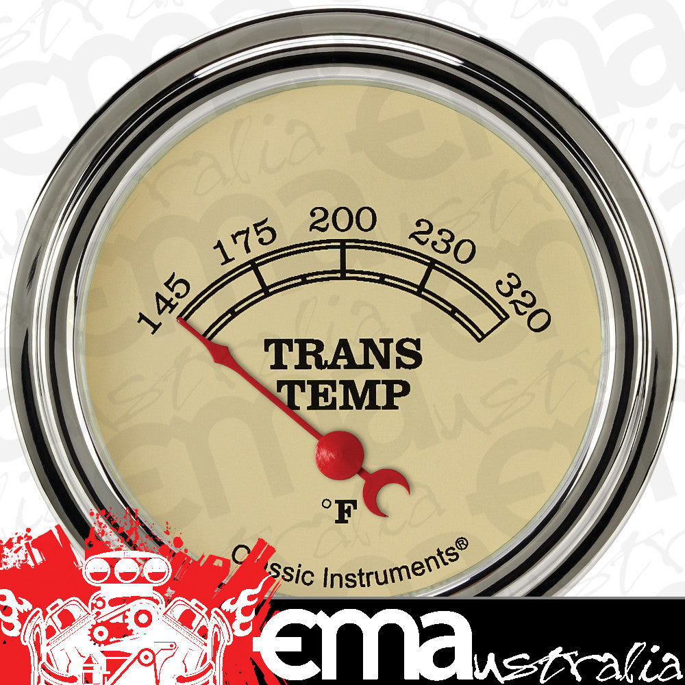 Classic Instruments VT227SLF Vintage 2 5/8" Transmission Temperature Gauge