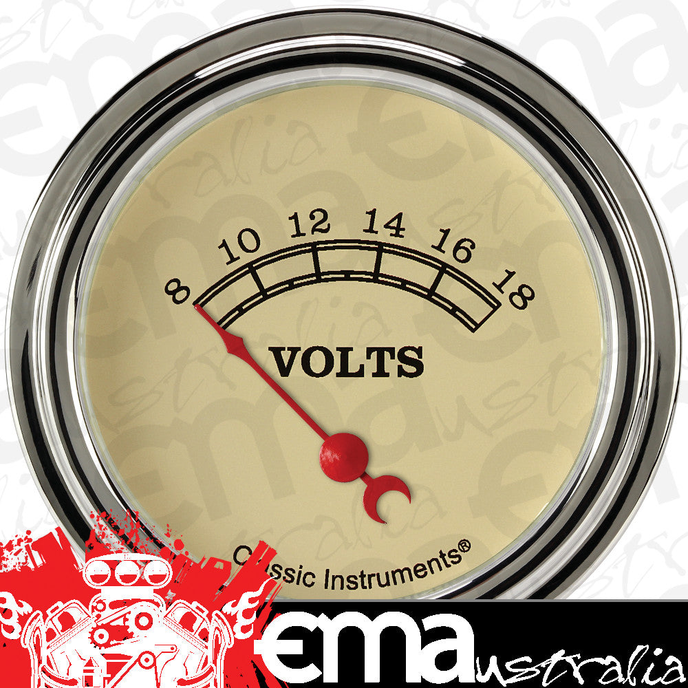Classic Instruments VT230SLF Vintage 2 5/8" Volt Gauge