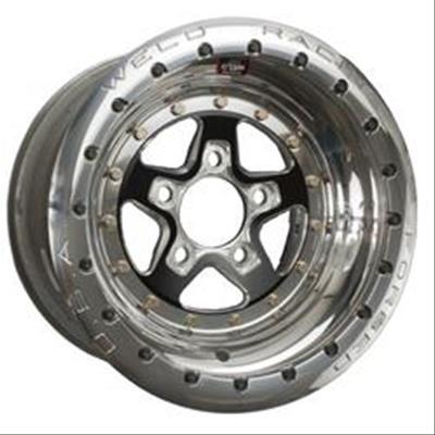 Weld Racing WE88B510206F Alumastar 2.0 Black Mickey Thompson Beadlock Wheel 15" X 10.00" 5 X 4.50" Bolt Circle 3.00" Back Space