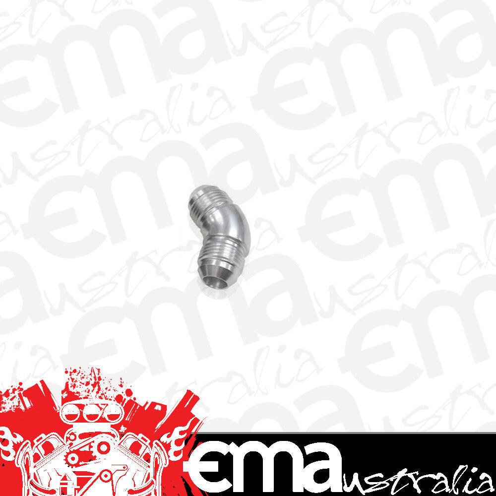 Aeroflow AF527-03S -3AN 45 Deg Male Flare Union Silver Full Flow No Restrictio