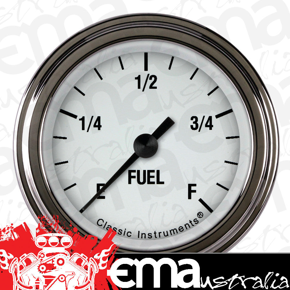 Classic Instruments WH109SLF White Hot - Programmable Fuel Gauge 2-1/8"