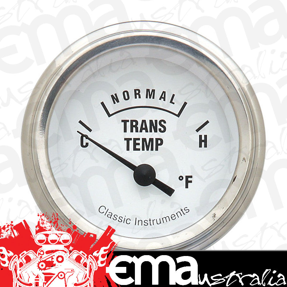 Classic Instruments WH27SLF White Hot - Transmission Temp Gauge 2-1/6"