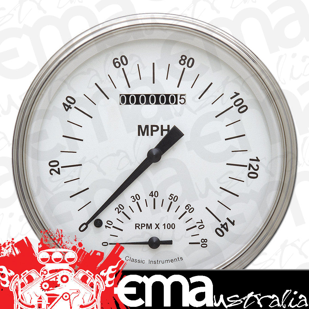 Classic Instruments WH50SLF White Hot 4 - 5/8" Speedtachular