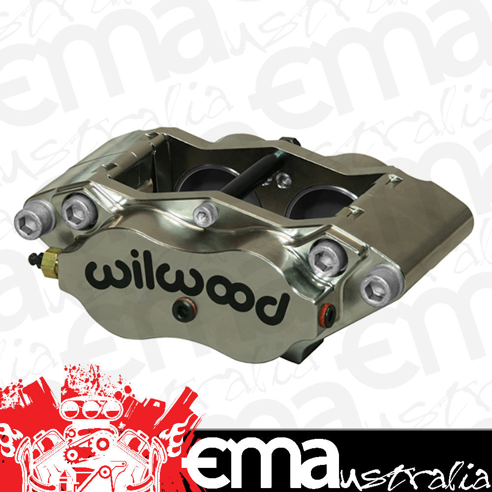 4 Piston Billet Narrow Dynalite Radial Mount Caliper (1.75"/1.75" Bore Size, 0.81" Disc Width, 7816 Pad Plate) (WB120-13406-N)