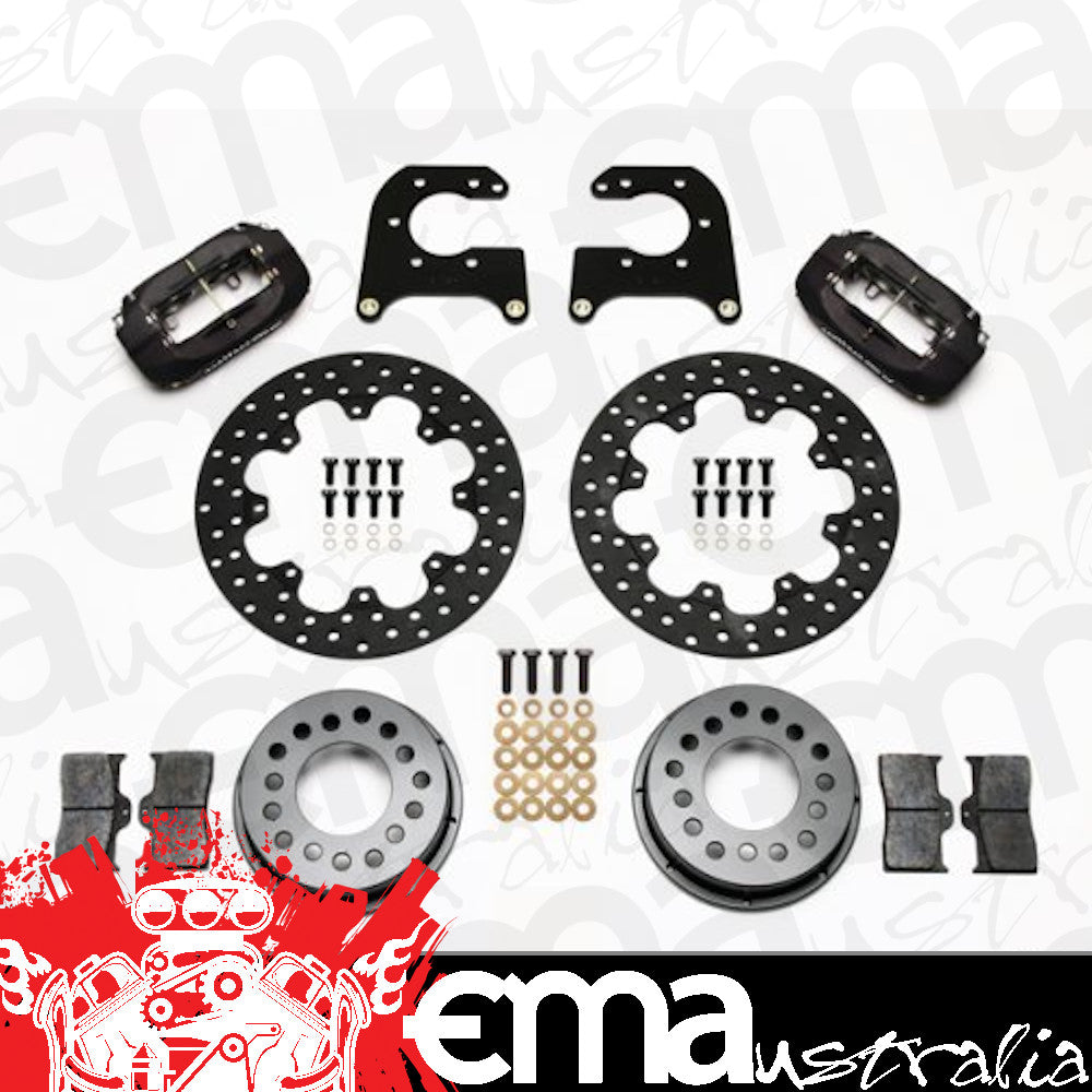 Dynalite Drag Race Rear Axle Kit (Drilled Rotor) (Suit Small Bearing Ford with 2.66" Axle Offset) (WB140-0262-BD)