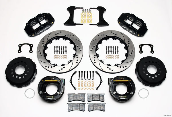 WILWOOD NARROW SUPERLITE 4R BIG BRAKE REAR PARK BRAKE KIT Ford 9" WB140-10012-D