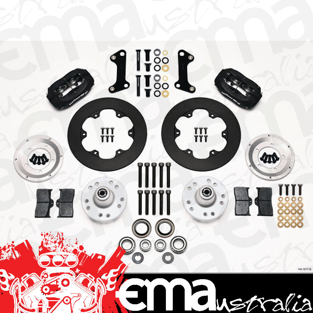 Camaro 1967-'69, Chevelle 1967-'72, Holden HQ-HZ, Torana & Commodore to VL (modifications required) DYNALITE FRONT BRAKE KIT SOLID ROTORS 4 SPOT WB 140-1017-B Wilwood Disc Brakes