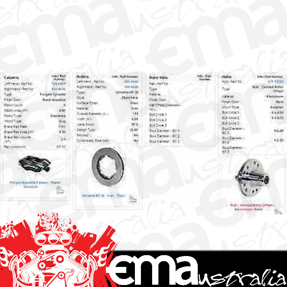 Ford Mustang II 1974-'78 140-11017 Dynalite Pro Front Brake Kit Solid Rotor for Wilwood Disc Brakes WIL140-11017