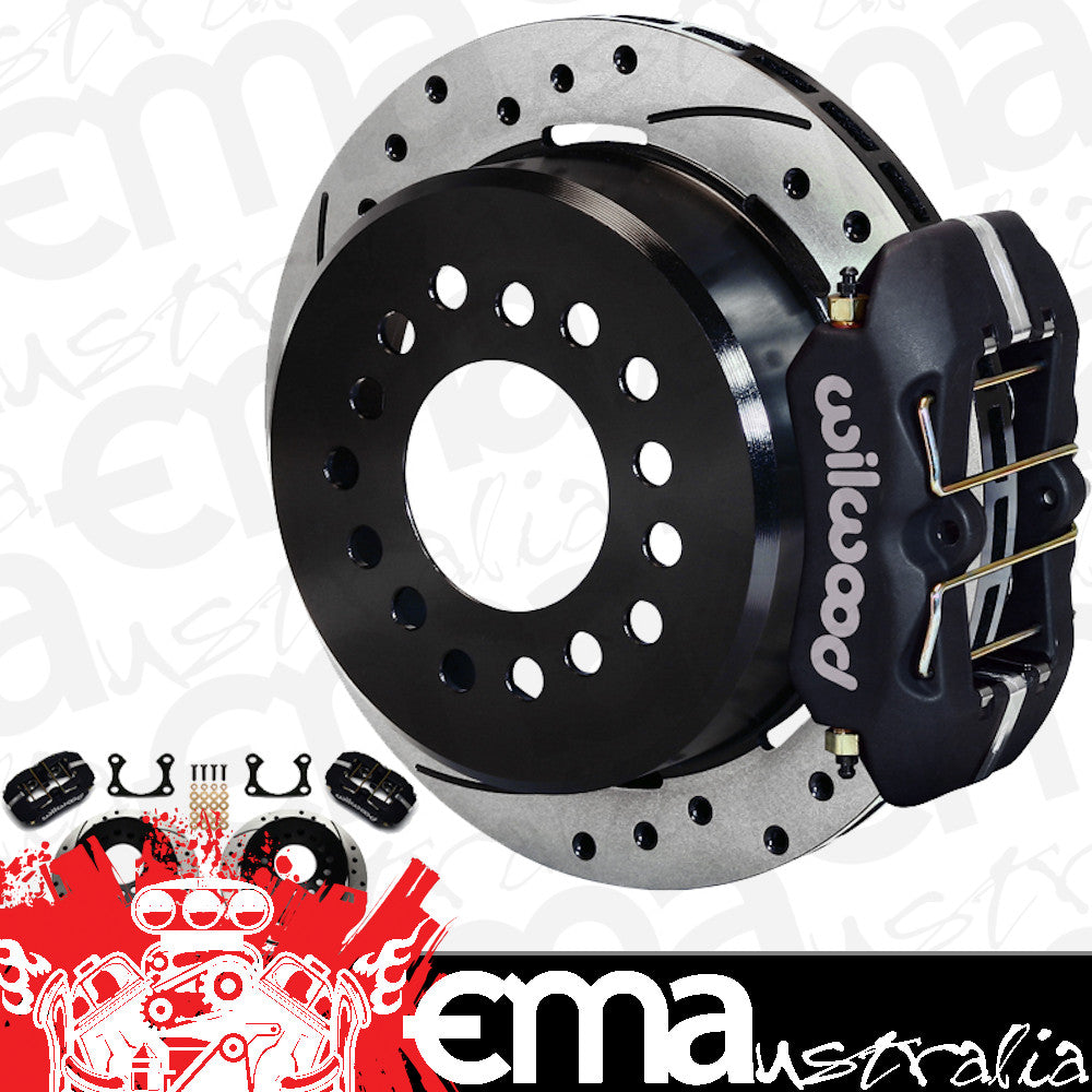Dynapro Low-Profile Rear Brake Kit - 4-Piston 11" (Suit Ford Big Bearing With 2.36 Offset & Internal Park Brake) (WB140-11387-D)