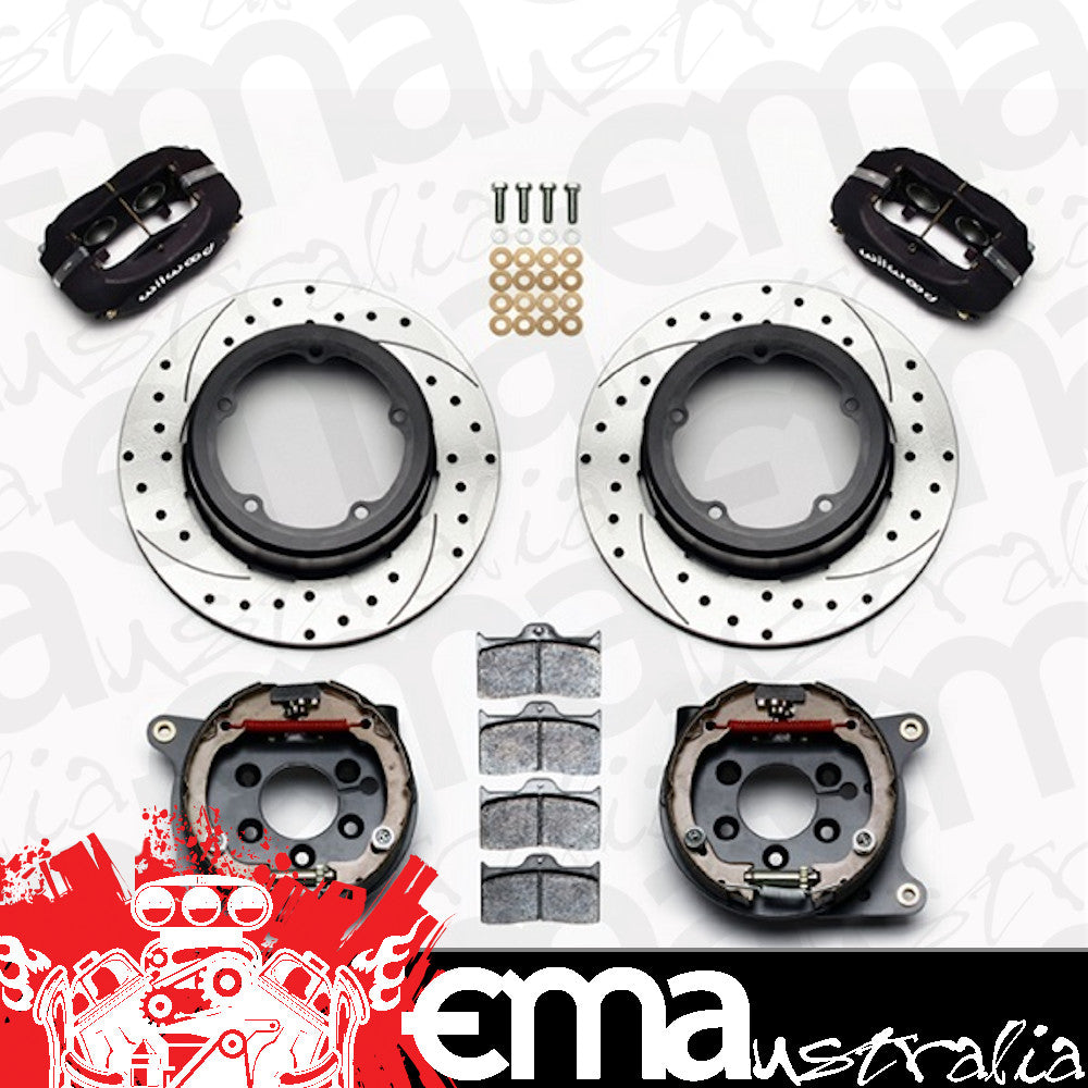 Forged Dynapro Rear Brake Kit - 4-Piston 12.19" (Suit Strange Street Floater Kit F5010 With Internal Park Brake) (WB140-12420-D)