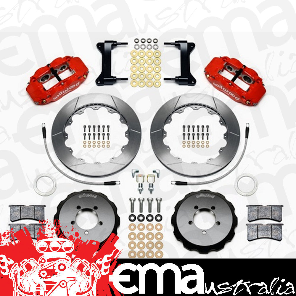 Wilwood WB140-12870-R Forged Narrow Superlite 6R Front Red Big Brake Kit - 6-Piston 12.88" (for Subaru BRZ & for Toyota FR-S 2013-On)