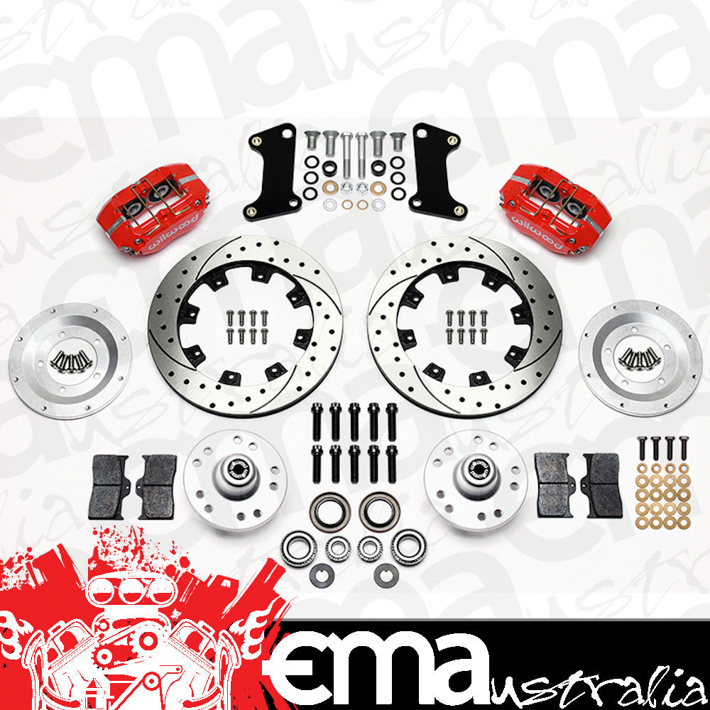 Wilwood | WIL140-13203-DR | DUST BOOT FRONT BRAKE KIT, RED (WB140-13203-DR)