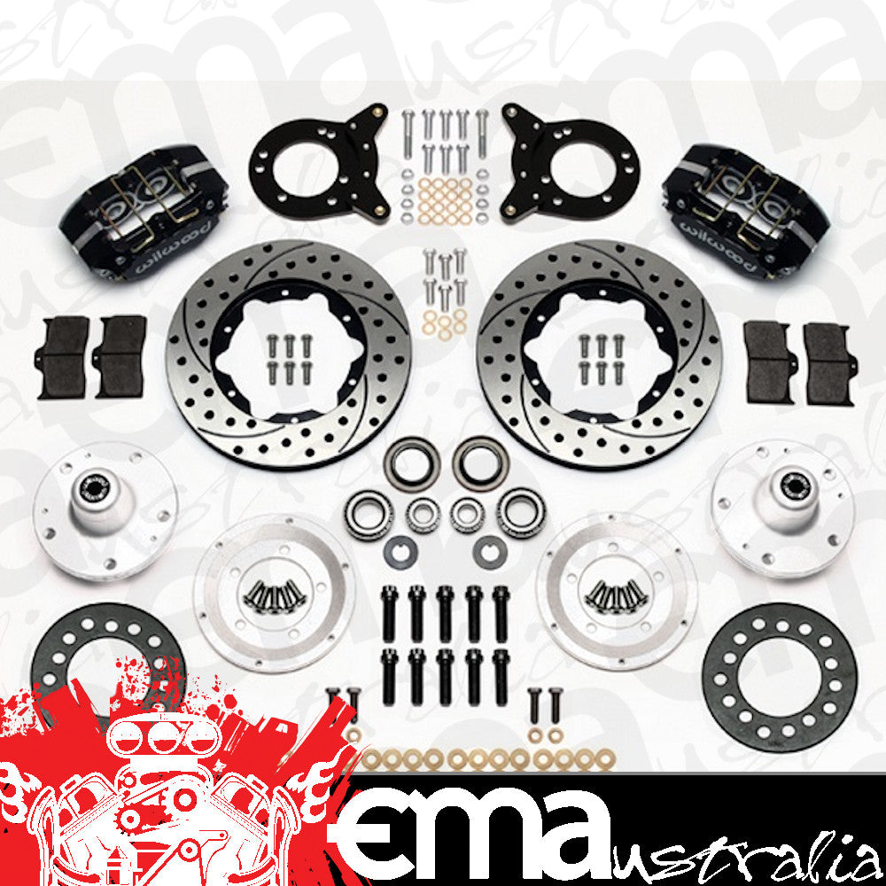 Wilwood WIL140-13343-D Ford 1963-69 Dynapro Dust-Boot Front Brake Kit - 4-Piston 11"