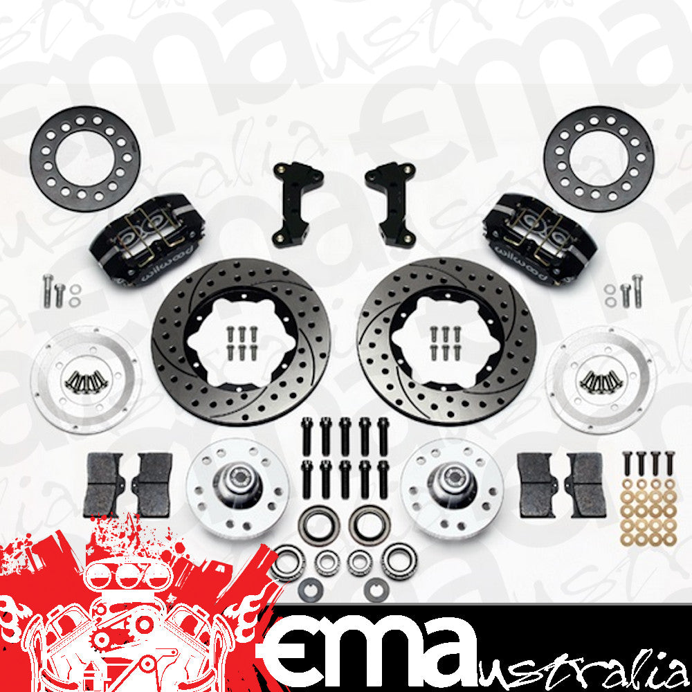 Dynapro Dust-Boot Front Brake Kit - 4-Piston 11" 74-78 Ford Mustang WB140-13377-D