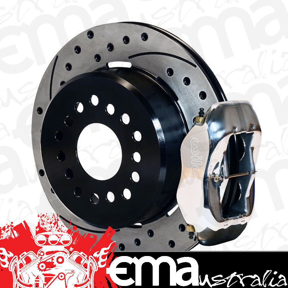 Wilwood | WIL140-9282-DP | DYNALITE REAR PARK BRAKE KIT SMALL Ford 9" POLISHED WB 140-9282-DP