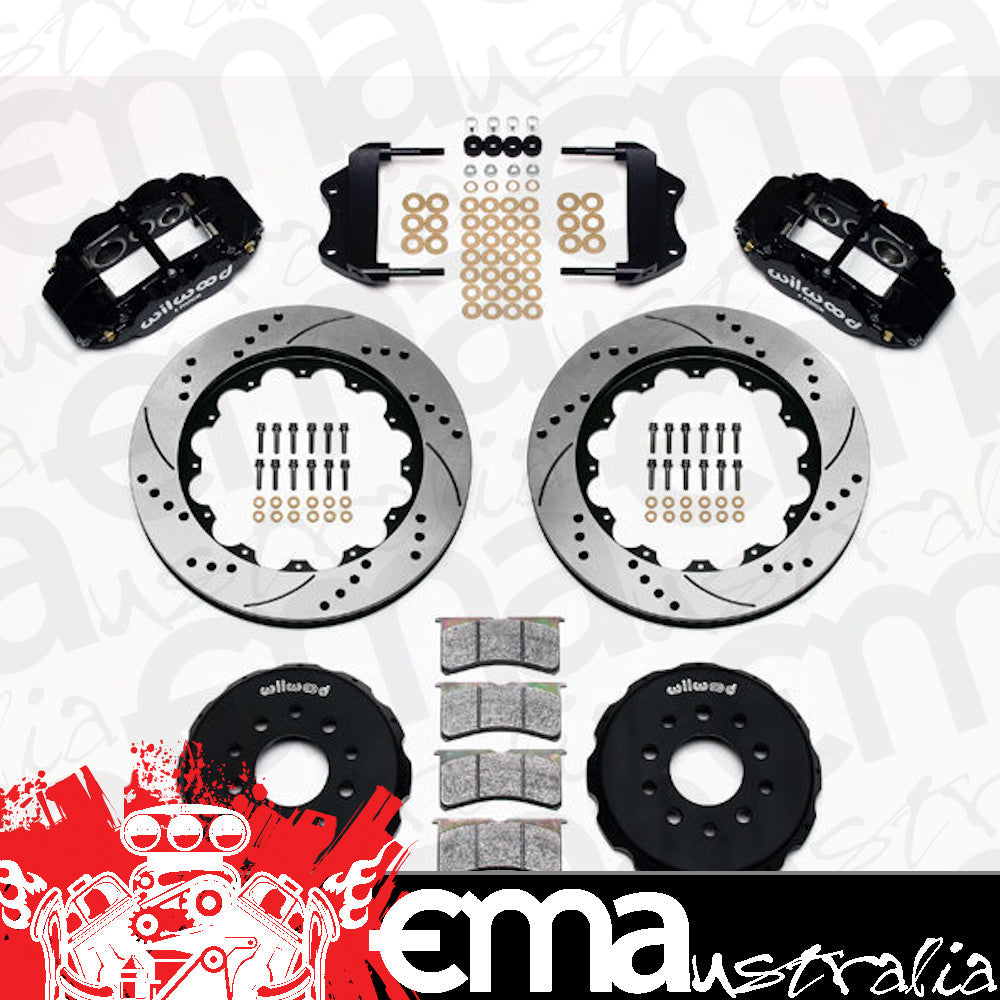 Wilwood 140-9296-D Superlite 6R 355mm Drilled Front Brake Kit for Holden Monaro & Commodore VT-VZ