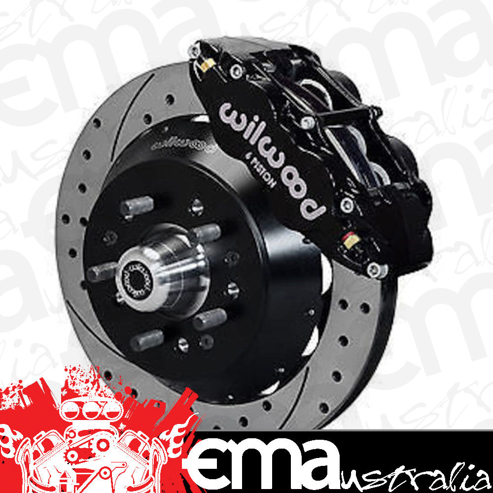 Wilwood 140-9803-D Superlite Front Brake Kit Drilled Rotors 6 Spot for Holden HQ-HZ & Torana
