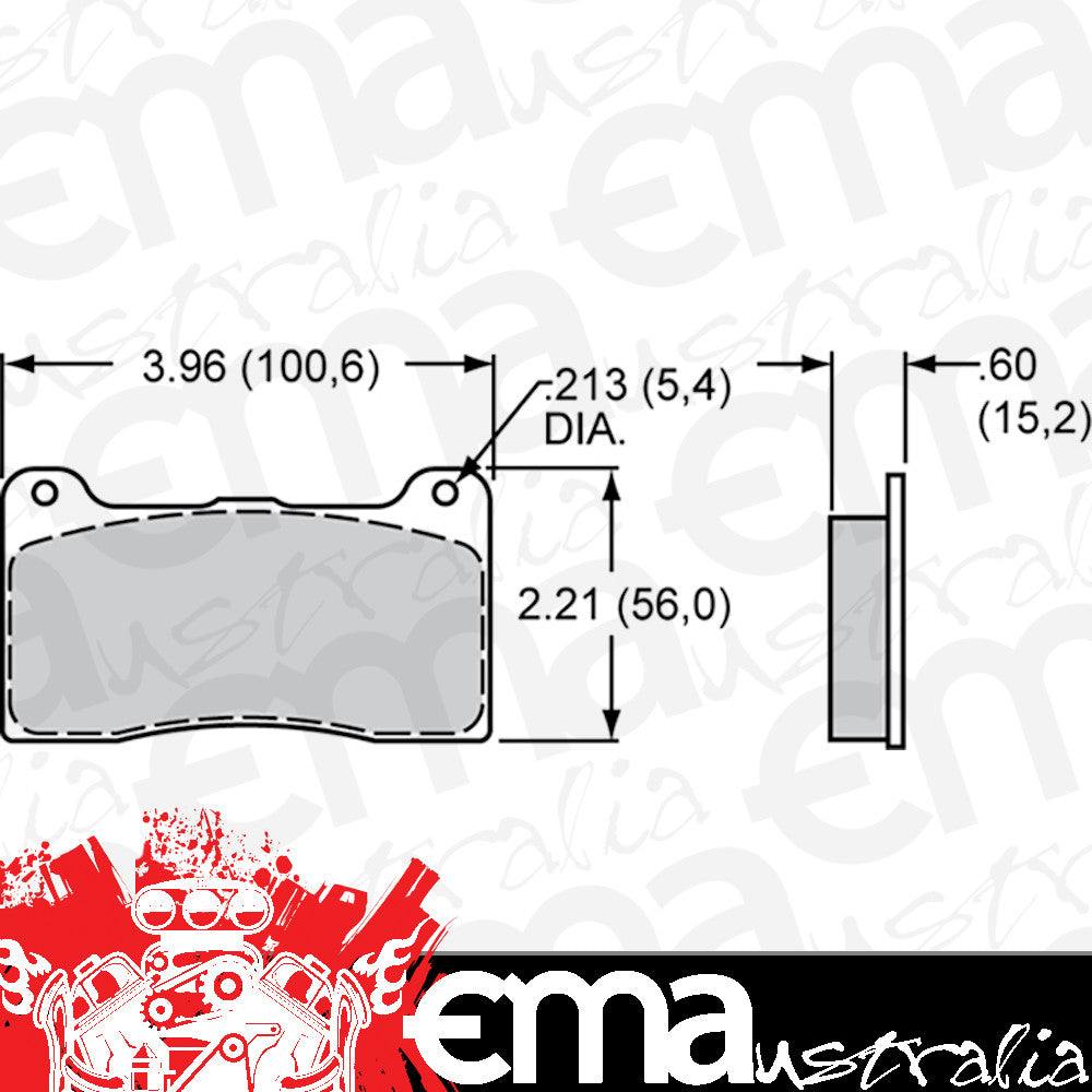 CM PAD SET (4) TI SPRINT (WB150-14346K)