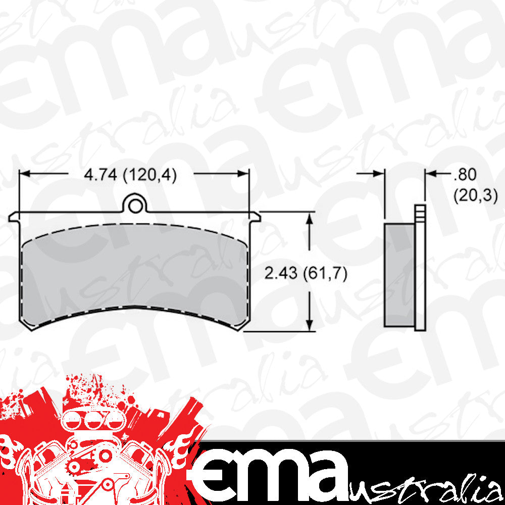 PolyMatrix Brake Pad Set with A Compound (Suit Superlite II & III Series Calipers) (WB15A-5735K)