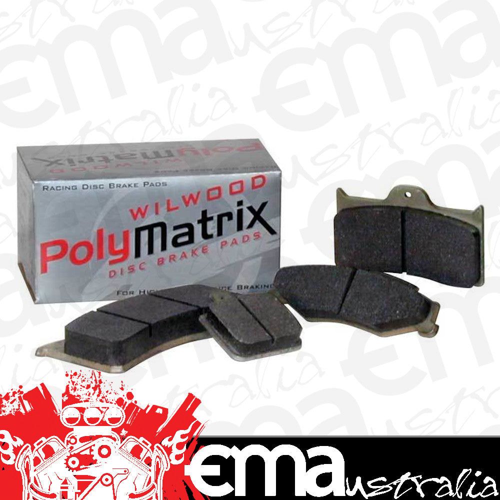 Wilwood Disc Brakes WIL15B-3991K PolyMatrix Brake Pad Set with B Compound (Suit Billet Dynalite Caliper with Cotter Pin) (WB15B-3991K)