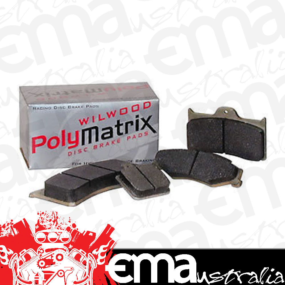 Wilwood Dynalite 4 Spot Calipers 15E-6096K PolyMatrix Brake Pad Set for Series Wilwood Disc Brakes WIL15E-6096K