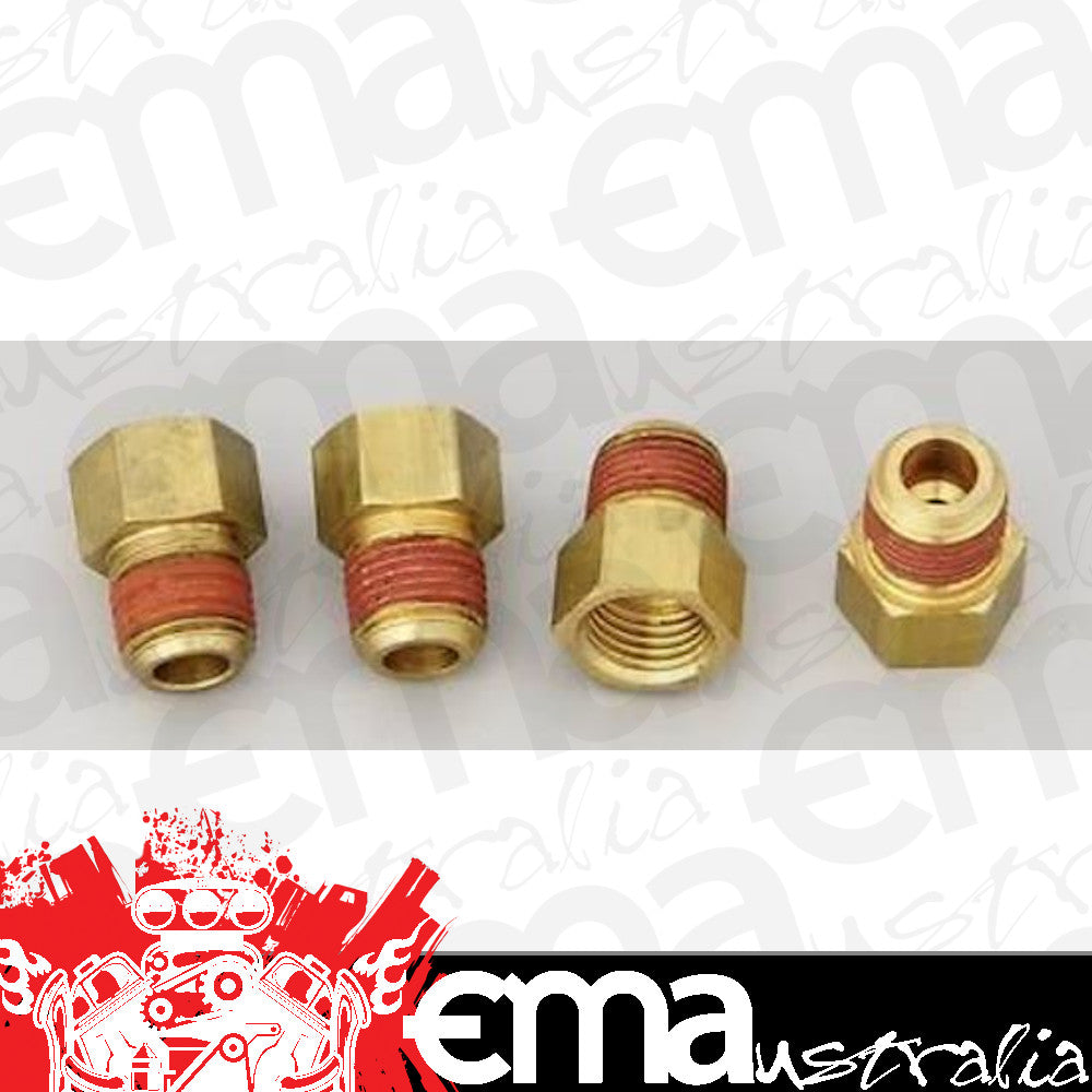 Wilwood | WIL220-0628 | 220-0628 Brake Line Fitting Adaptor 1/8" NPT to 3/8"-24 (4 Pack)