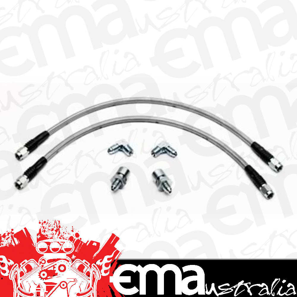 Flexline Stainless Steel Braided Brake Hose Kit for # WB140-10616-DR Brake Kit (WB220-10631)