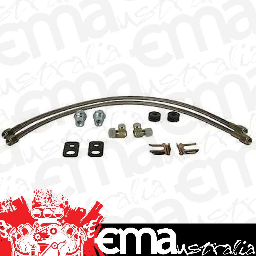 Wilwood WIL220-7009 for Subaru WRX Flexline Braided S/Steel Brake Hose Kit Front