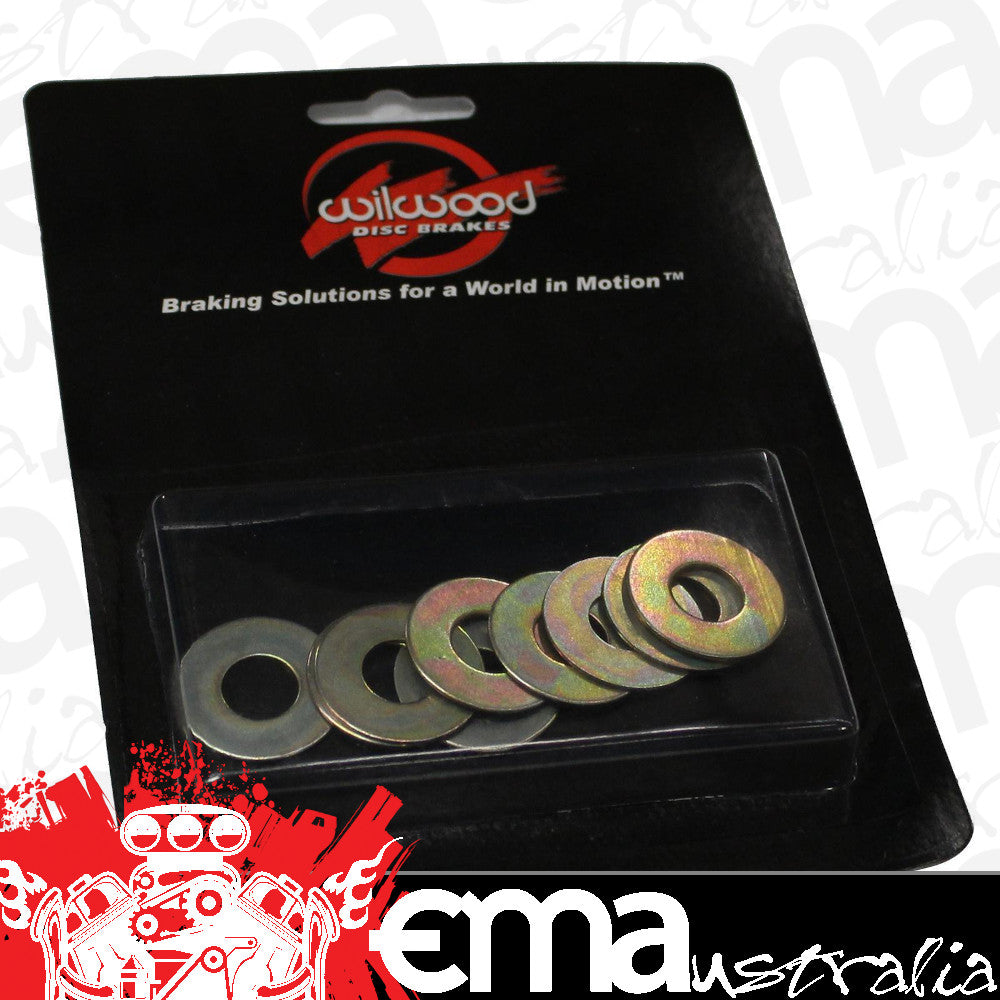 Wilwood 240-4385 Caliper Shim Kit 7/16" ID x 0.032" Thick Steel (10 Pack)
