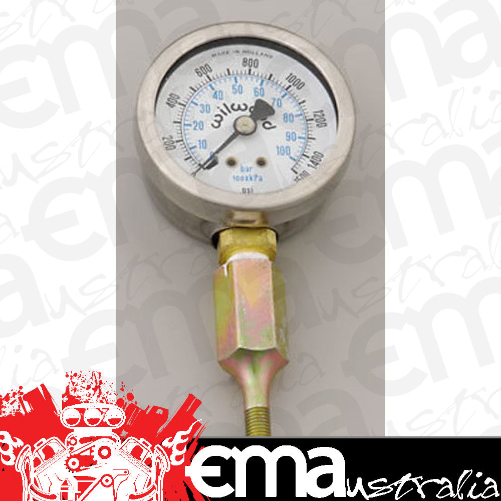 Wilwood 260-0966 Quick Check Brake Line Pressure Gauge 0-1500 PSI