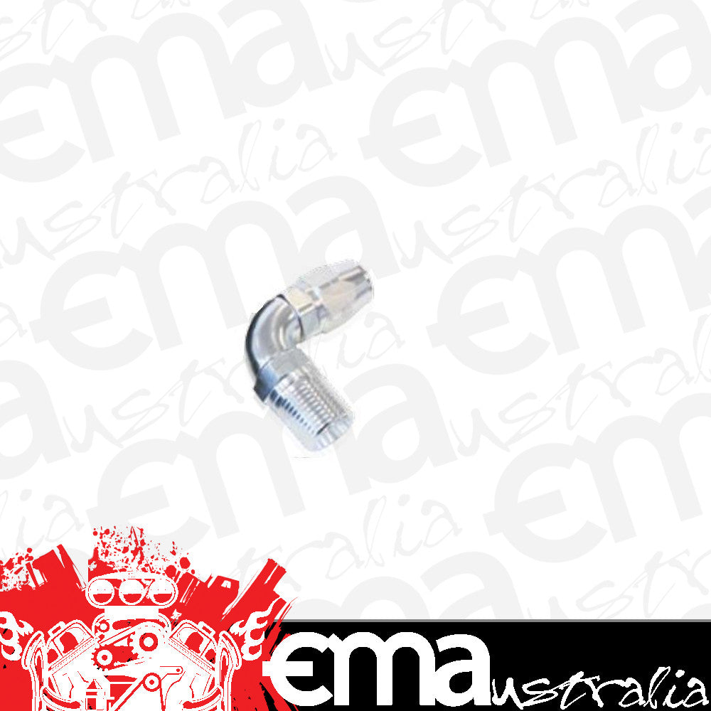 Aeroflow 100 & 450 series braided hose Male 3/4 NPT 90 Deg to -12 Hosesilver Full Flow Billet 1Piece Aeroflow Performance Products AF529-12-12S