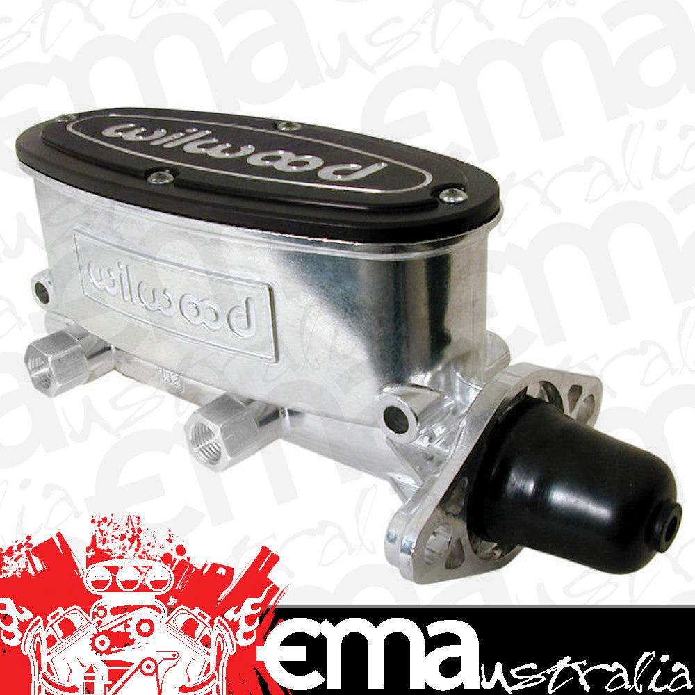 Wilwood Disc Brakes WIL260-9439-P 260-9439-P 7/8" Aluminium Polished Tandem Chamber Master Cylinder with Push Rod