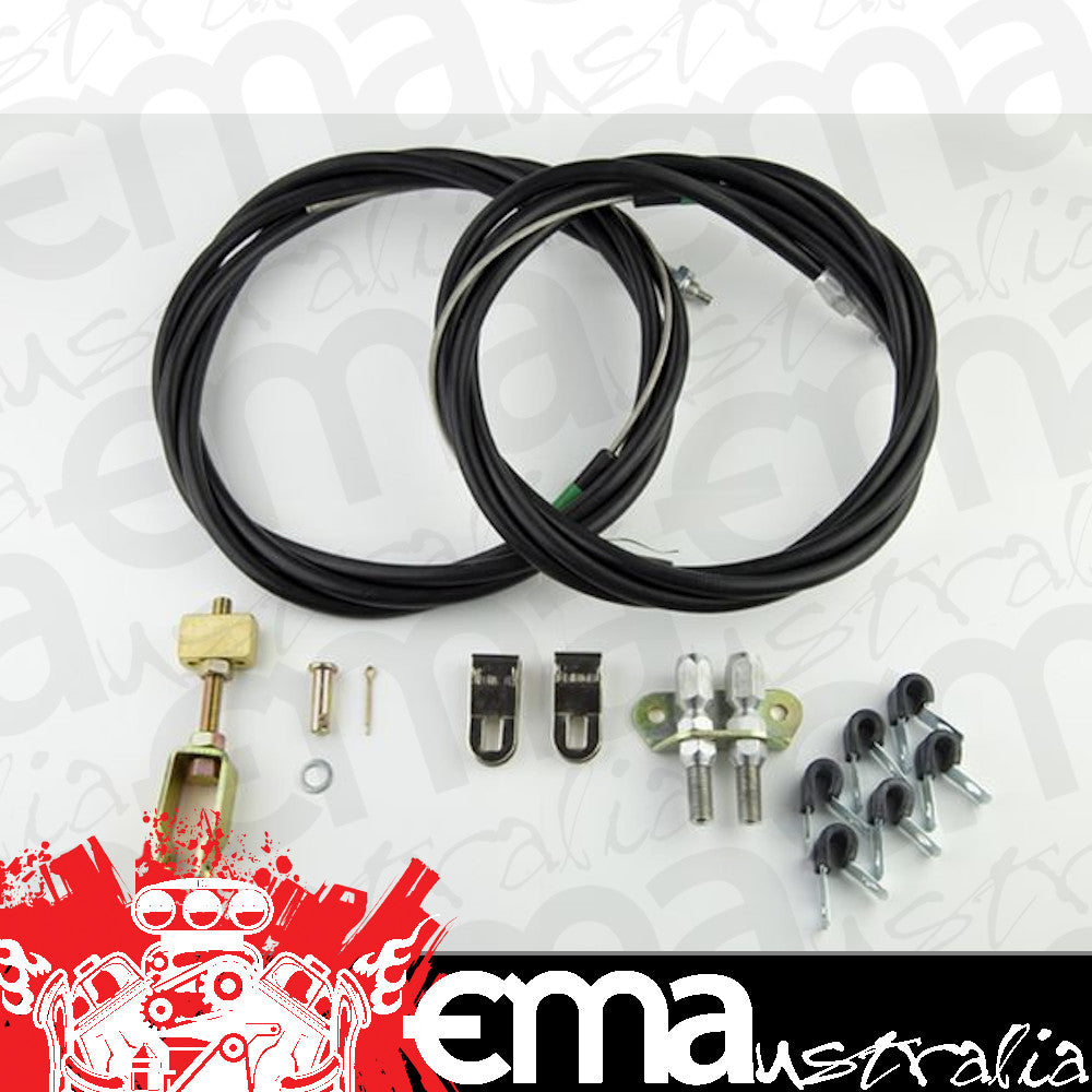 Wilwood | WIL330-9371 | UNIVERSAL PARK BRAKE CABLE KIT WB330-9371 DYNALITE & BILLET SUPERLITE