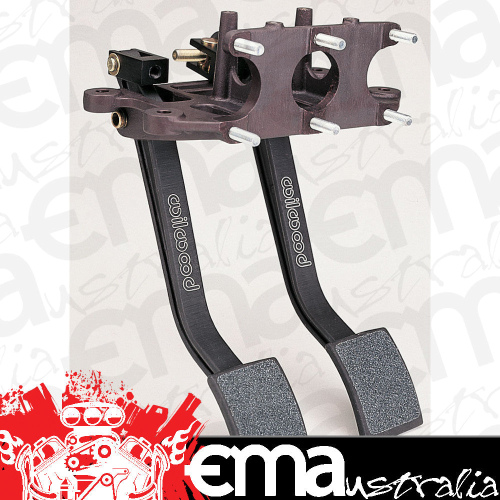 WILWOOD REVERSE SWING MOUNT BRAKE & CLUTCH PEDAL ASSEMBLY TRIPLE MC WIL 340-4828