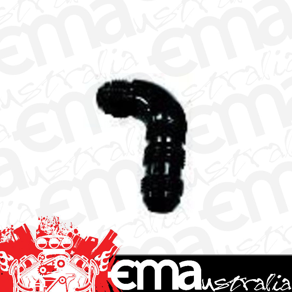 Aeroflow AF533-16BLK 90 Deg Bulkhead -16AN Ful Flowblack No Restriction Nut Seper