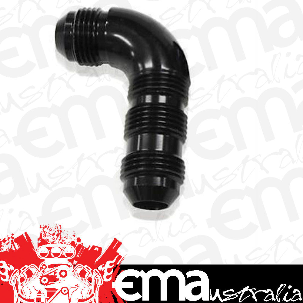 Aeroflow Performance Products AF533-20BLK 90 Deg Bulkhead -20AN Ful Flowblack No Restriction Nut Seper