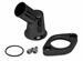 Weiand WND-6252 Aluminum Water Neck Black Powdercoated 45 Degree Chevy Big/Small Block