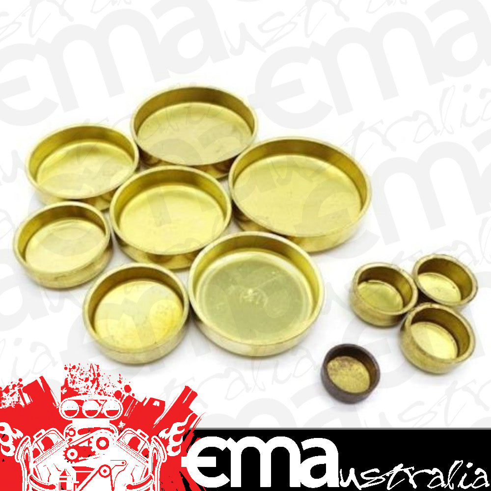 Endurotec WPK186 Brass Welch Plug Kit Suit Holden Eh-Vk 6Cyl Red Blue & Black Engines