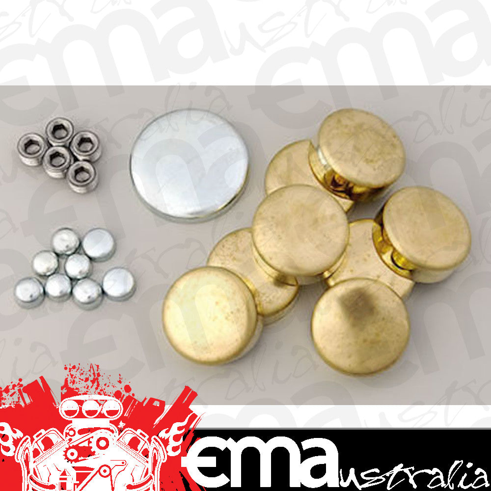Endurotec WPK350 Chevy Small Block 267-350Ci V8 Brass Welch Plug Kit