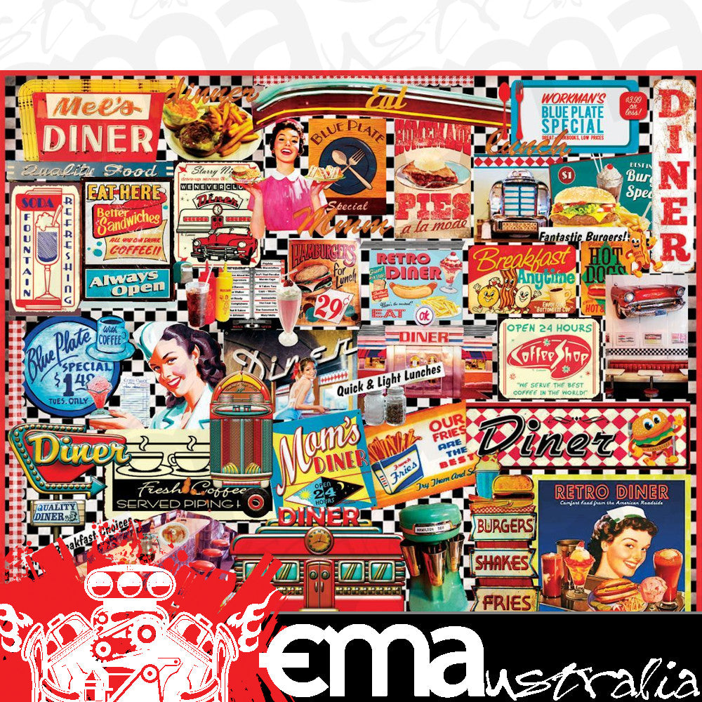Puzzles WPZ-999PZ Diners 1000 Piece Jigsaw Puzzle 24" X 30"