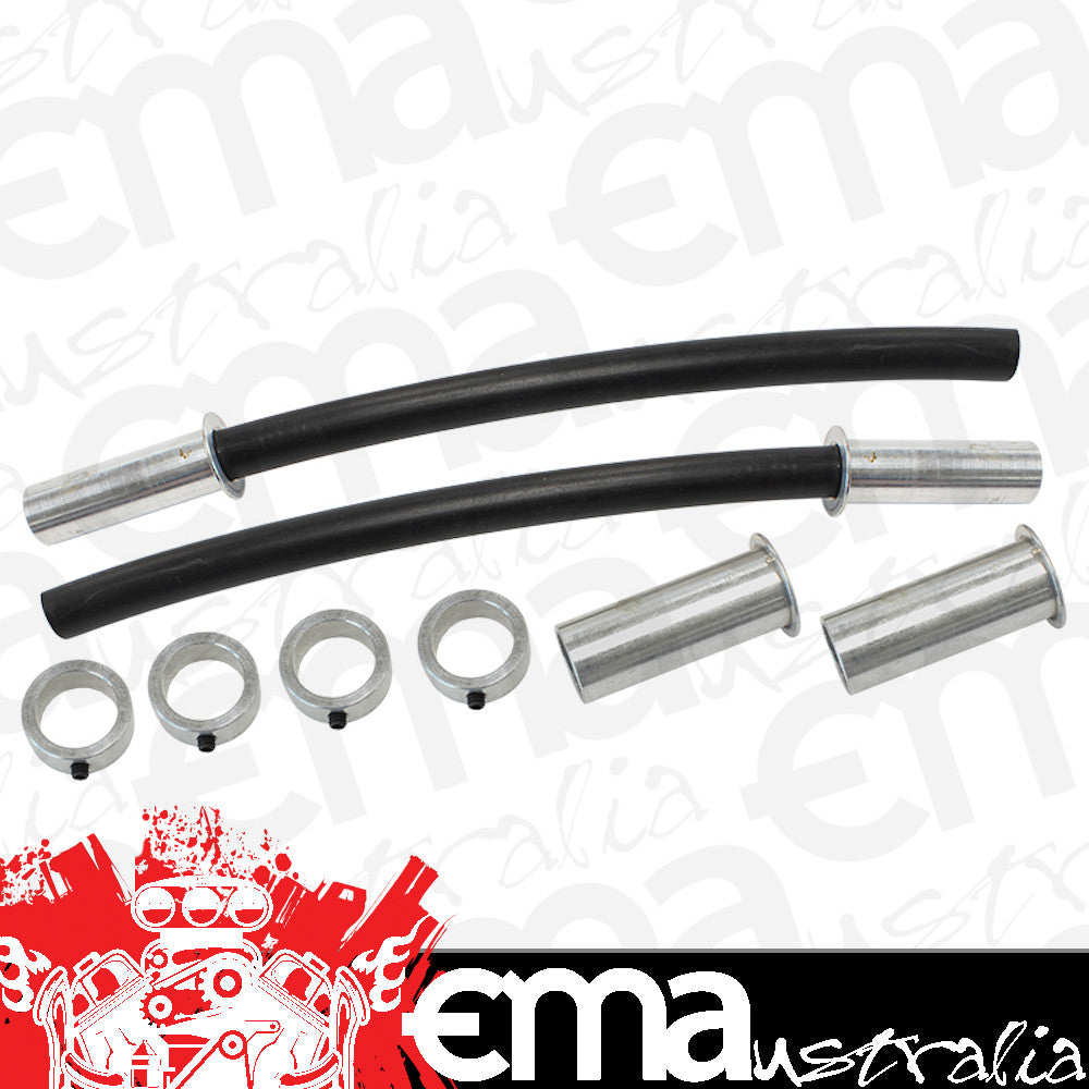 Watson's StreetWorks WSWLSS57-12 Nylon & Billet Aluminium Door Loom Kit 1/2" O.D. X 3/8" I.D. X 7" Pair Wswlss57-1/2