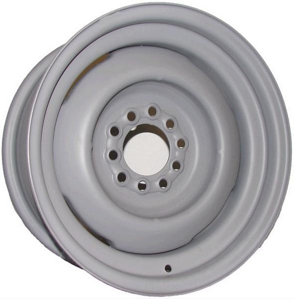 Wheel Vintiques WV14-6605334 Gennie Steel Rim 16 X 6" - Grey Primer Finish 5" & 5-1/2" Bolt Circle w/ 3-3/4" Back Space