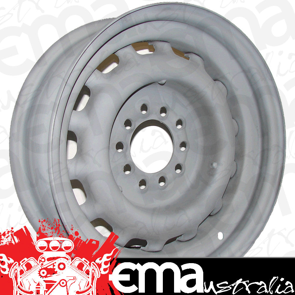 Wheel Vintiques WV17-561204 Artillery Steel Rim 15 X 6" - Grey Primer Finish 4-1/2 & 4-3/4" Bolt Circle w/ 4" Back Space
