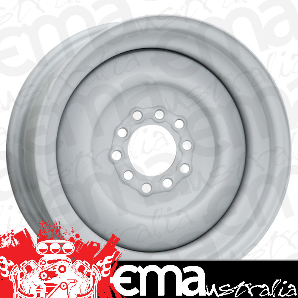 Wheel Vintiques WV20-5812042 Solid Steel Rim 15 X 8" - Grey Primer Finish 4-1/2 & 4-3/4" Bolt Circle w/ 4-1/2" Back Space