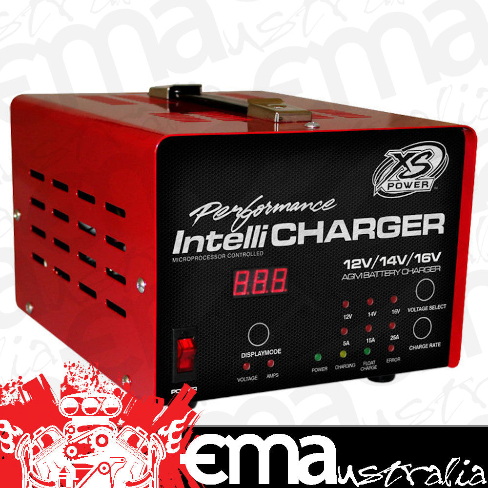 XS Power XS1005E Intellicharger 12/16 Volt 25 Amp Battery Charger
