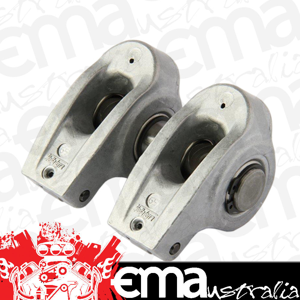 Yella Terra YTST2032-2 S/T Roller Rocker Pair 1.65 Ratio 5/16" Mount Shaft Bolt-On Non Adjustable Holden 253-308