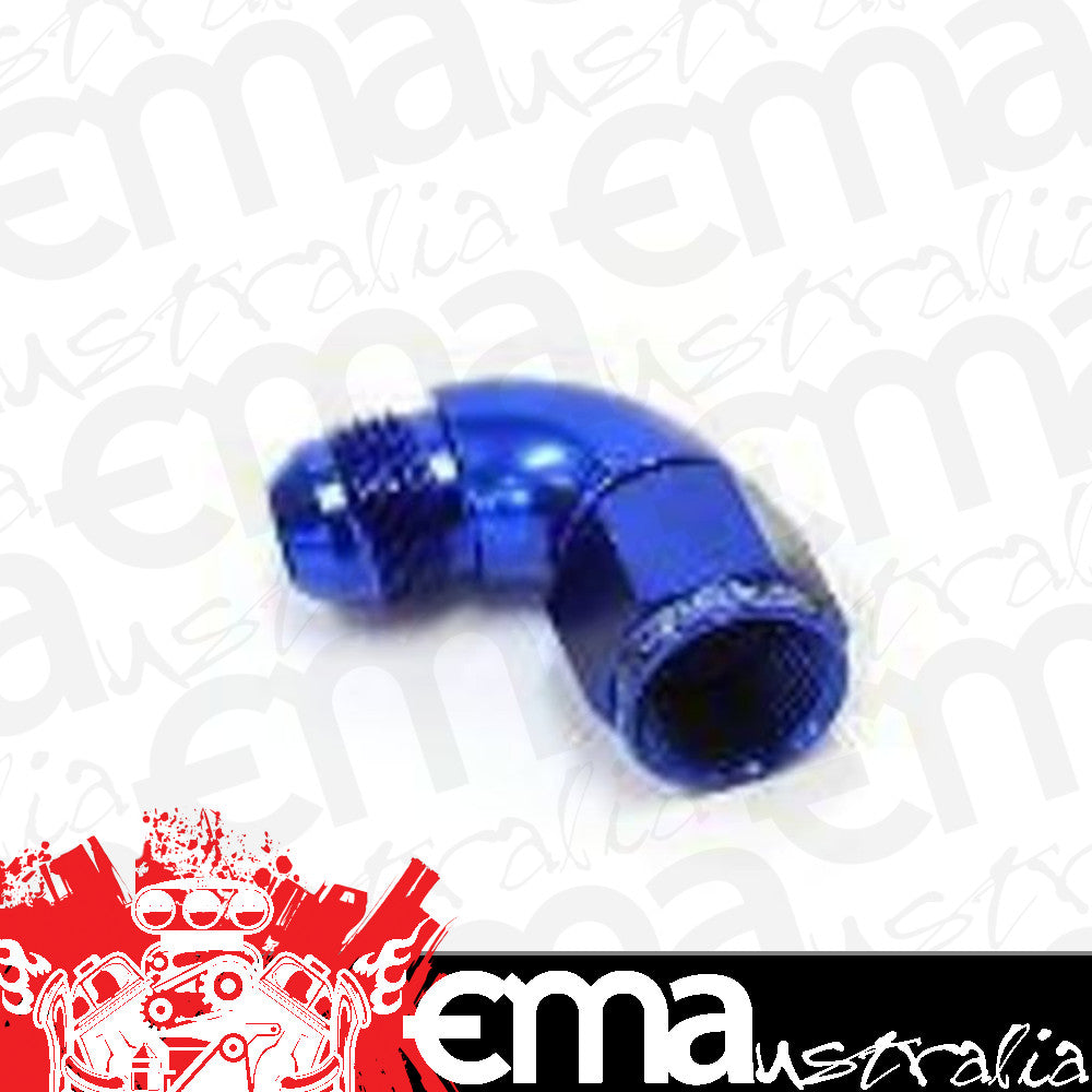 Aeroflow AF543-04 90 Deg Female - Male -4AN Blue Full Flow